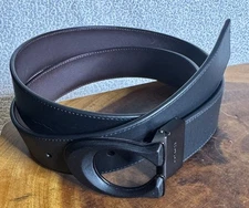 Coach Signature Buckle Men's Cut To Size Reversible Belt