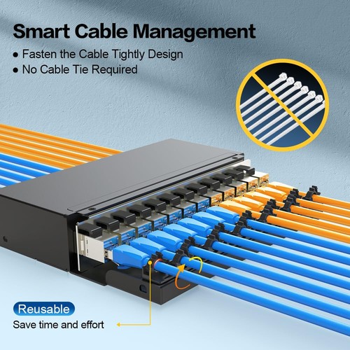 12 Port Patchpanel Rohling Keystone Patchpanel geschirmt kompatibel mit LC/SC... - Bild 2 von 7