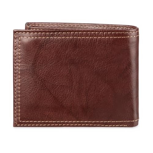 Men's Extra Capacity Bifold Wallet with ID Window and Multiple Card Slots - Picture 4 of 8