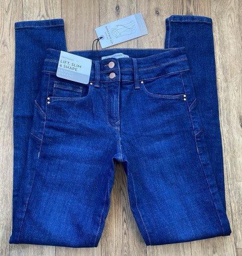 Brandneu mit Etikett Damengröße 10 L NEXT Bauchlift Slim & Shape Jeans Taille 28 Bein 32 Skinny