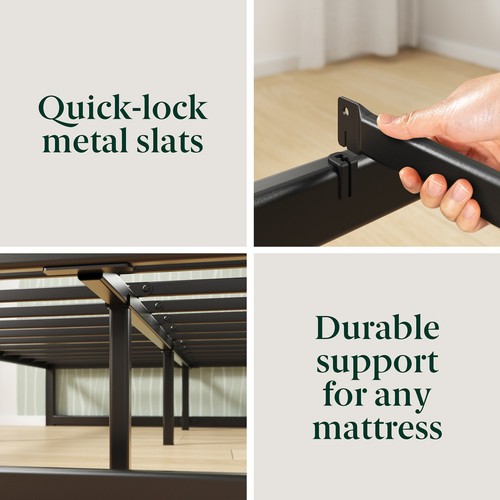 Bed Frame Queen Double Single King Mattress Base Metal Platform Zinus QuickLock - Picture 9 of 26