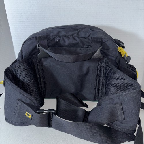 MOUNTAINSMITH Negro/Amarillo Cintura Lumbar Riñonera Bolso Senderismo - Imagen 3 de 9