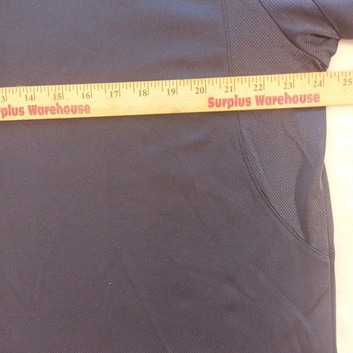 Camisa polo de golf Grand Slam calce ajustado para hombre XXL azul marino gris a rayas oficina informal - Imagen 6 de 7