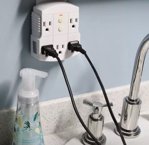 Shock Buster 5 Outlet Ground Fault Circuit Interrupter Portable Safety Outlet - Picture 5 of 9