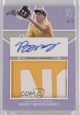 2020 Leaf Perfect Game National Showcase Lavender /5 Benny Montgomery Patch Auto