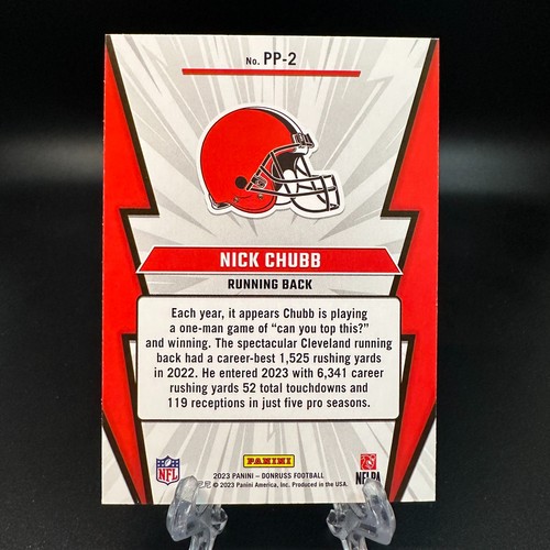 2023 Donruss Nick Chubb Power Plus #PP-2 Cleveland Browns - Picture 2 of 2