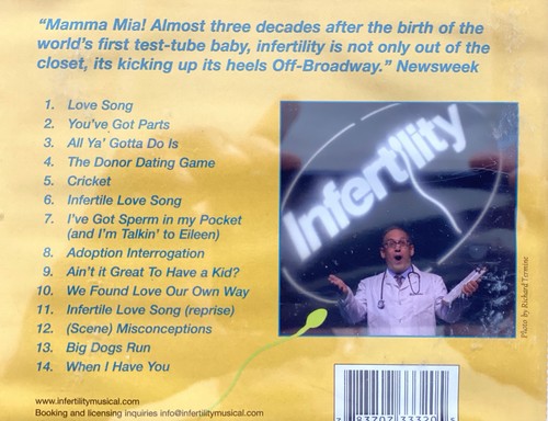 INFERTILITY - Off-Broadway Premiere Recording CD 2006 AS NEW! - Bild 2 von 2