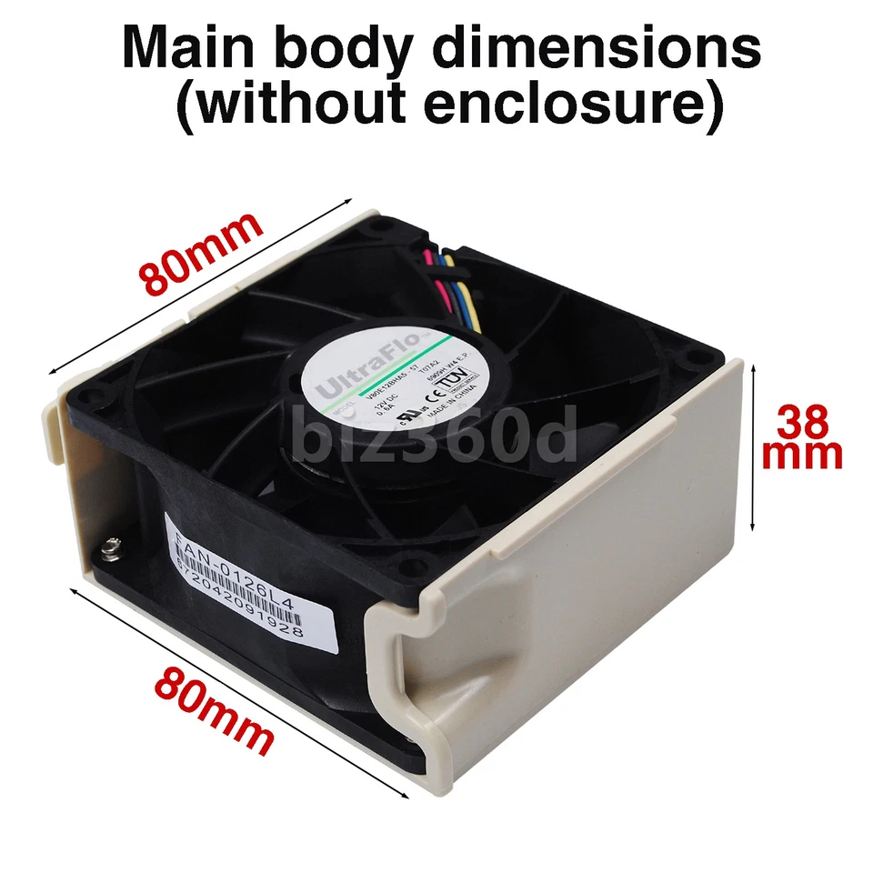 NEW For Supermicro FAN-0126L4 80mm Hot-Swappable Middle Axial Fan V80E12BHA5-57 - Image 2 of 4
