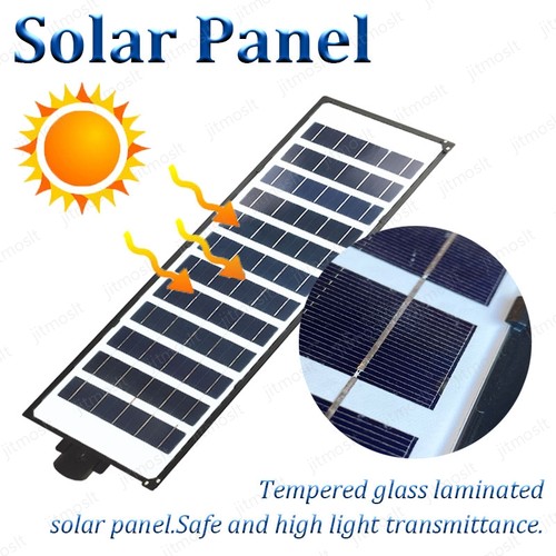 Solar Sensor Street light Outdoor LED Waterproof Cool White Energy Saving Garden - Picture 4 of 20