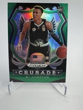 2020-21 Prizm Draft RJ HAMPTON #93 Crusade Green Rookie Orlando Magic Card