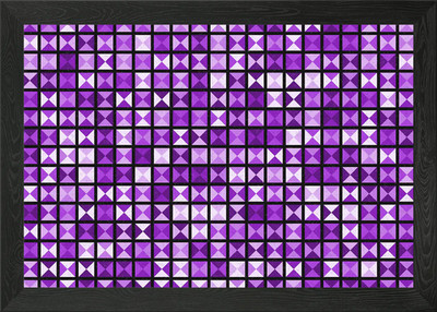 Geometric Pattern Framed Wall Art Poster Canvas Print Picture