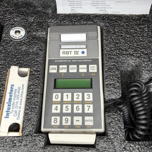 Intoximeters Alco-Sensor RBT IV Breathalyzer System with Case - Picture 2 of 6