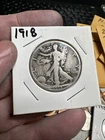 1918 Walking Liberty Half Dollar 90 Percent Silver Coin Constitutional Collect