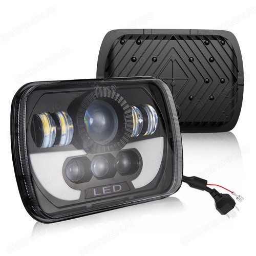 Faro cuadrado LED cromado para Nissan 200SX 1985-88 5x7 7X6" H6014/H6052/H6054 - Imagen 15 de 17