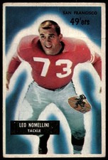1955 BOWMAN LEO NOMELLINI 104 FAIR FOOTBALL SAN FRANCISCO 49ERS