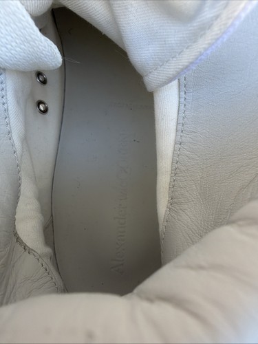 Alexander McQueen Sneaker Herren Gr. 44 D Authentic White HighTop Canvas US 11 - Bild 8 von 8