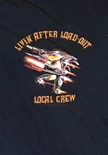 Judas Priest Livin' After Load-Out Local Crew Shirt SIZE LARGE
