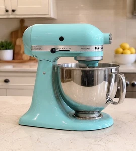 KitchenAid KSM150PSAQ Artisan Series 5qt Mélangeur à tête incrustée - Aqua Sky - NEW!