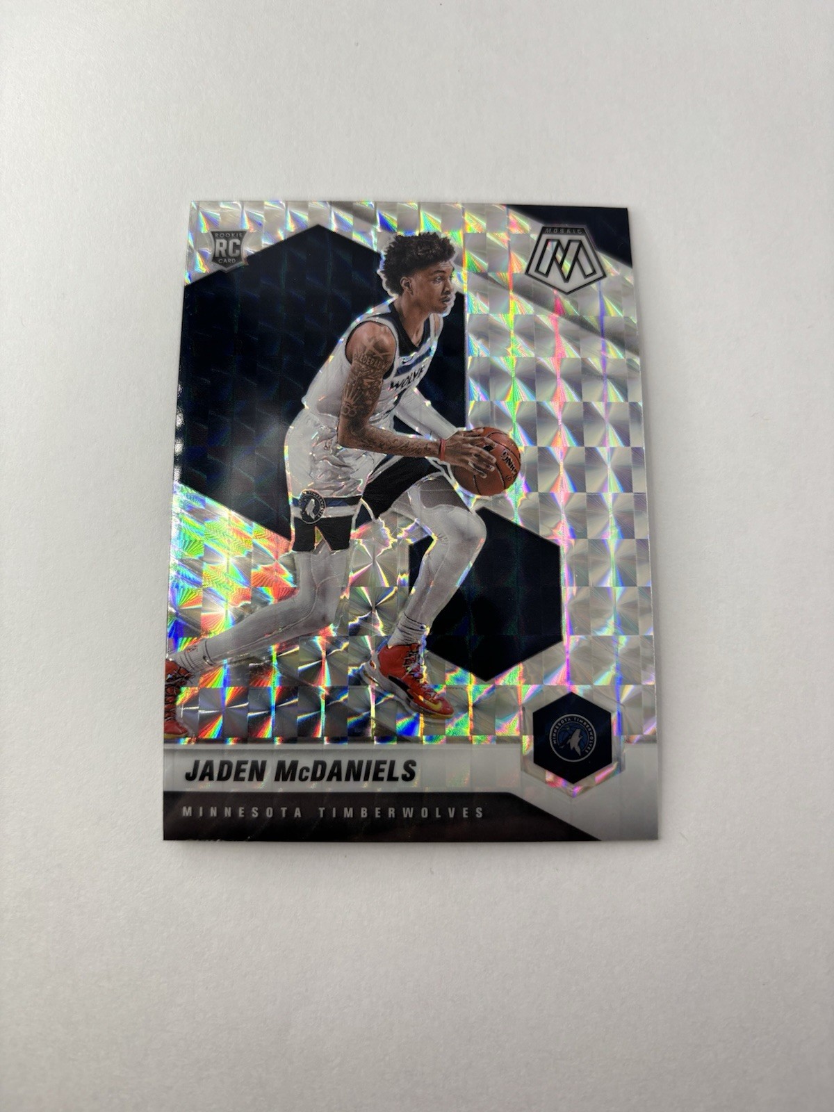 2020-21 Mosaic Jaden McDaniels RC Silver Rookie #235 Timberwolves SP