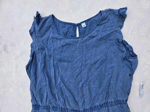 Old Navy Damen Jumpsuit Strampler XXL blau ärmellos gerade Gummibund - Bild 2 von 10