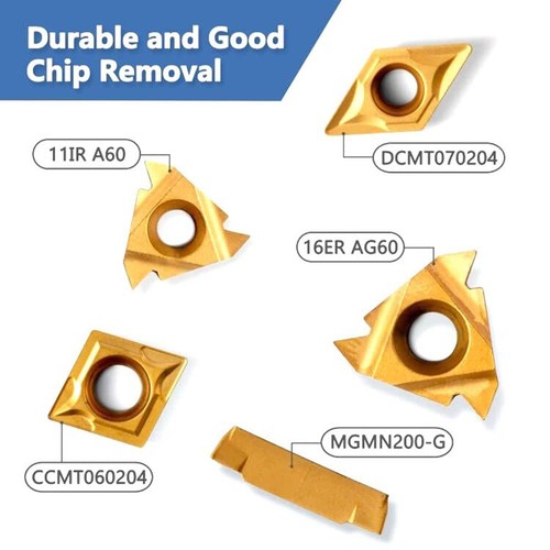 Efficiently Designed 21pc Carbide Turning Tools for Enhanced Usability - Picture 6 of 10