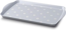Zeal Melamine Dotty Serving Design Tray (38x24cm) French Grey