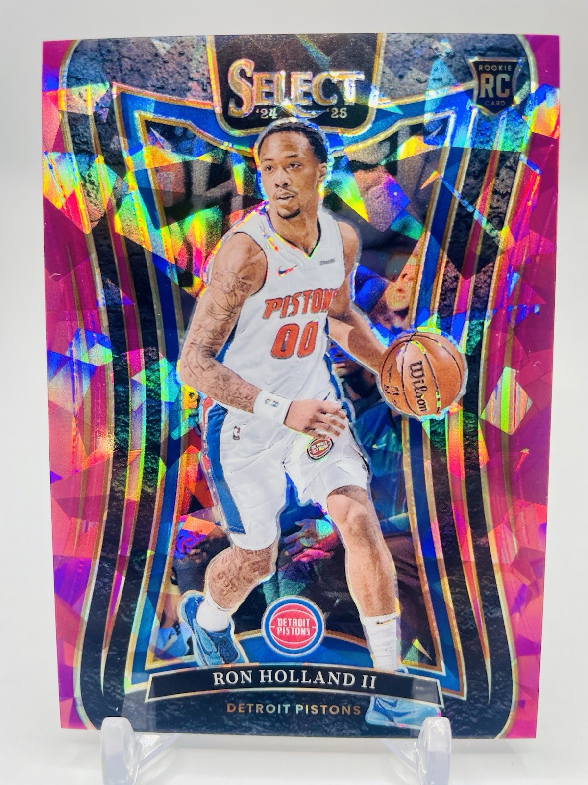 2024-25 Select Ron Holland Pink Ice Prizm Parallel /99 Mezzanine Level Rookie