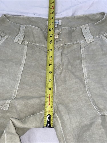 Sundance Femme Voyager Cargo Boho Leinenhose Farbe Elfenbein Beige Größe 8 Damen - Bild 7 von 11