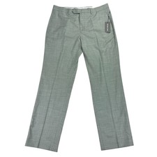 Michael Kors Mens Marvin Classic Fit Stretch Sharkskin Dress Pants Mint 33x30