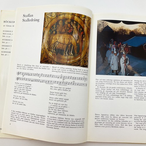 Sverige I Sang Och Bild Swedish Culture Songs Hardcover Book Roland Romell 1966 - Picture 12 of 24