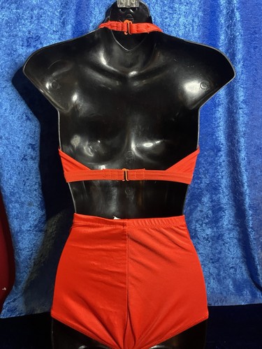 ❤️ Vintage Maidenform Bikini Badeanzug Rot Pinup Marilyn Monroe Style 34d Med ❤️ - Bild 4 von 11