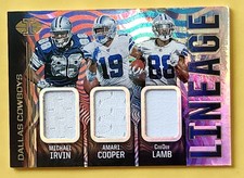 2020 Illusions MICHAEL IRVIN CEEDEE LAMB RC AMARI COOPER JERSEY Cowboys
