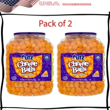 (Pack of 2) Utz Cheese Balls 23 oz Barrel Made With Utz's  Family Crafted Flavor