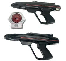 1986 Worlds of Wonder Starlyte Laser Lazer Tag Guns Blasters & Target READ vtg