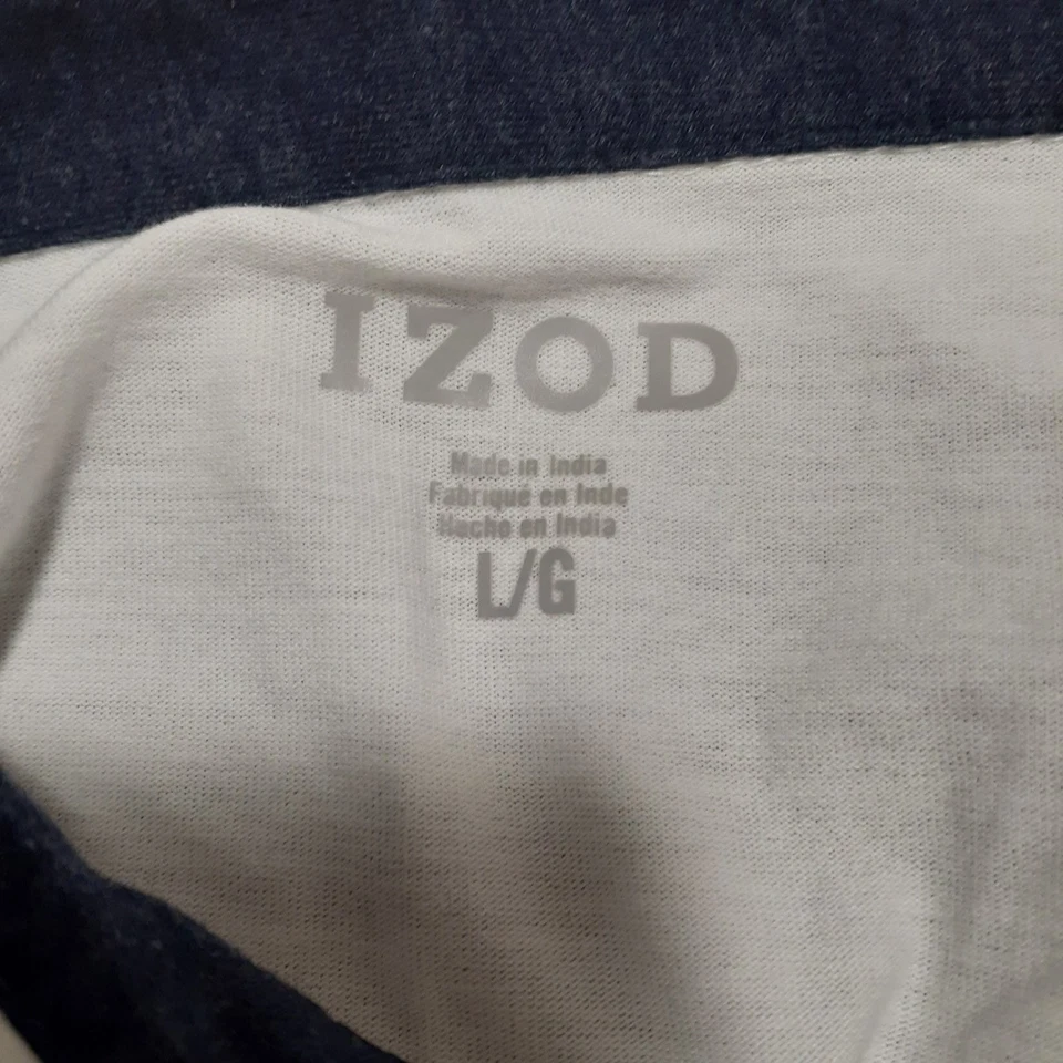 Camiseta deportiva IZOD Performance para hombre blanca grande jersey polo algodón poliéster Foto 3 de 4