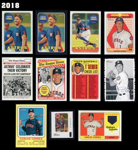 2013-2025 TOPPS HERITAGE CARLOS CORREA 80 CARD COLLECTION NO DUPS MUST SEE - Picture 7 of 14