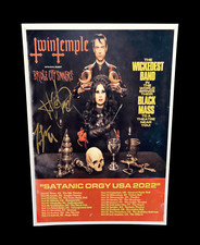 TWIN TEMPLE BAND SIGNED 12x18 TOUR POSTER ALEXANDRA & ZACHARY JAMES AUTOGRAPH 4 TWIN TEMPLE BAND SIGNED 12x18 TOUR POSTER ALEXANDRA & ZACHARY JAMES AUTOGRAPH 4