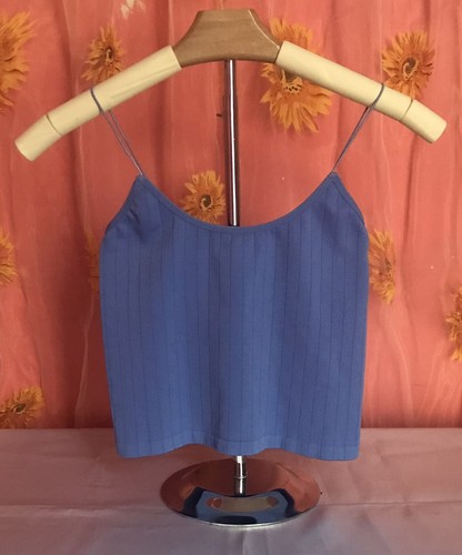 Derek Heart-Women’s Light Navy Blue Spaghetti Strap-Top-(Size S) - Picture 1 of 6