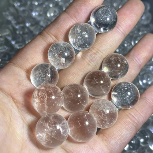 100pcs Wholesale Natural Clear crystal Ball Quartz Crystal Sphere healing 15mm+- - Picture 3 of 6
