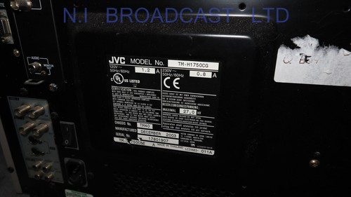 JVC 17inch tm-h1750cg crt gaming monitor with composite, Y/c and SDI option in - Picture 16 of 16