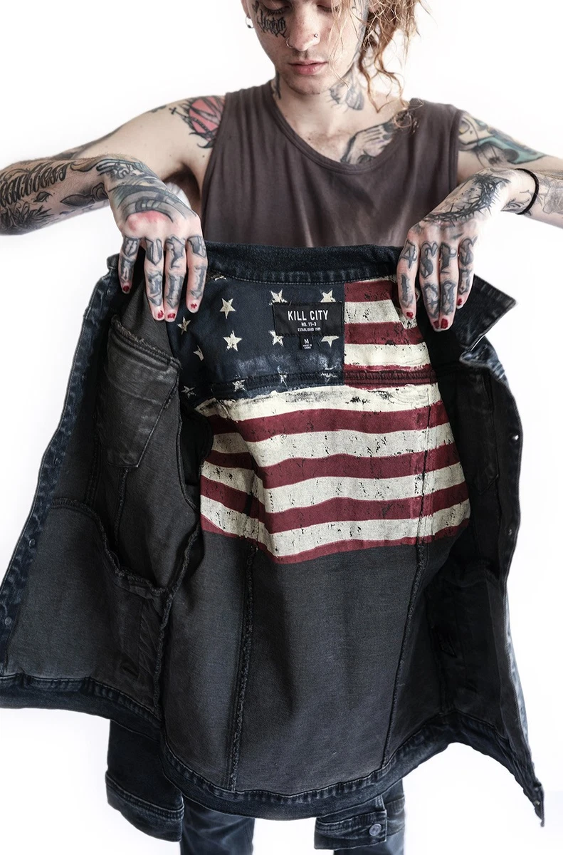 Punk jeans jacket sale