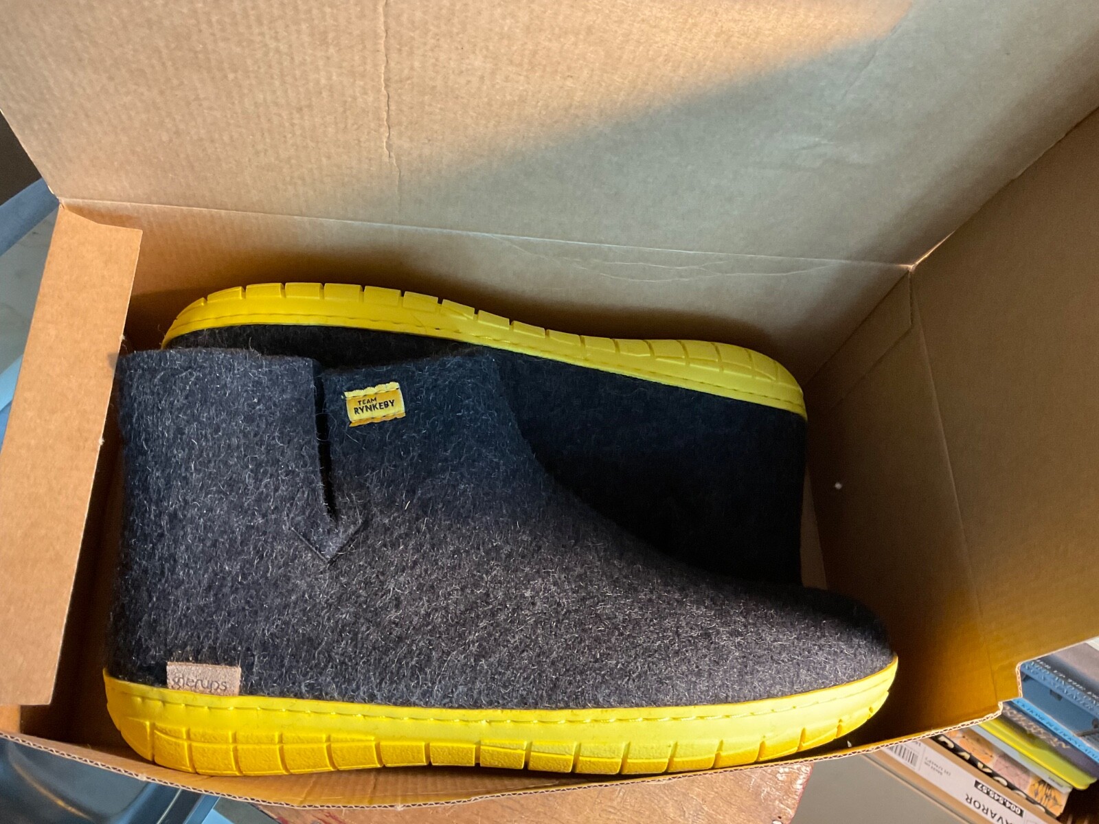 PANTOFOLA D’ORO Scarpa pantofola GLERUPS SUN suola gomma gialla STIVALE Team Rynkeby W11 M9 42 nuova con scatola