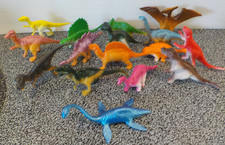 Mini 16 Pack Of Dinosaurs 3  Kids Educational Toy And Party Favors New