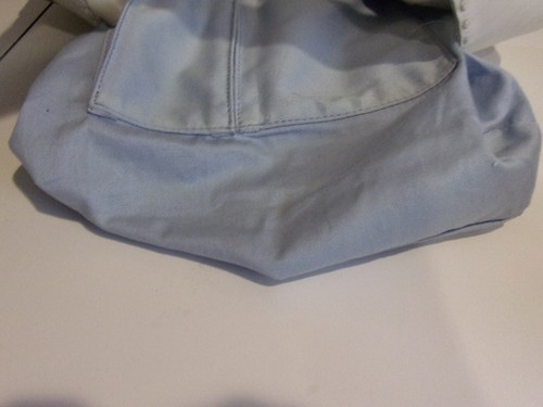 Hype Smooth White Genuine Leather, Embroidered Exterior Pockets Hobo Sh.Bag - Picture 7 of 12