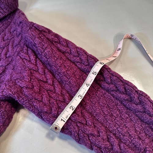 Blarney Woollen Mills Ireland Merino Wool Sweater Cardigan Women Cable Knit - Picture 13 of 15