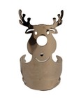 Slatkin & Co Reindeer Metal Christmas Candle Holder Small Mini Bath & Body Works