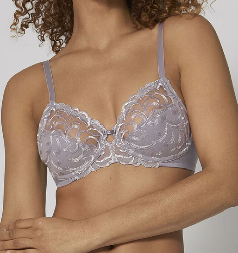 Sujetador de mujer Triumph MODERN FINESSE W02 con tazas flexibles de punta de flor nuevo - Imagen 12 de 13