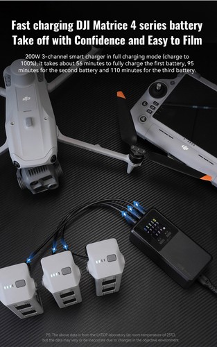 For DJI Matrice 4 Series Drone Battery Fast Charging Station Three Way Charger - Picture 10 of 20