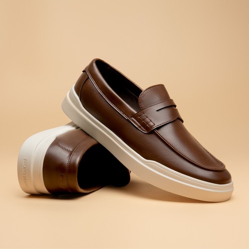 Men Loafers Pull-On Comfortable Lightweight Casual Dress Penny Shoes Size 8-13 - Picture 18 of 19