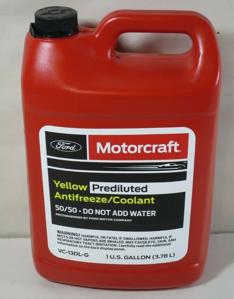 Motorcraft VC-13DL-G Ford Anti-Freeze/Coolant Yellow 50/50 Case of
